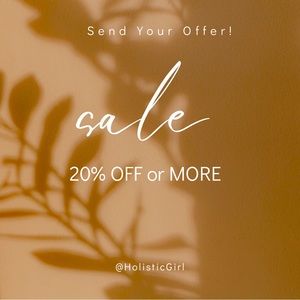 All offers welcome ✨